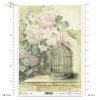 retro, kwiat, róża, róże, klatka dla ptaków, pastelowe tło, R763, retro, flower, rose, birdcage, pastel background, Retro, Blume, Rose, Vogelkäfig, Pastell Hintergrund, retro, flor, rosa,, jaula, fondo pastel